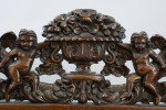 Antique Carved Oak Wall Mirror