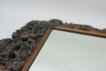 Antique Carved Oak Wall Mirror