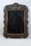Antique Carved Oak Wall Mirror