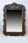 Antique Carved Oak Wall Mirror