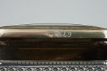 Antique Silver Niello Snuffbox With Racing Scene On The Lid