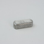 Antique Silver Niello Snuffbox With Racing Scene On The Lid