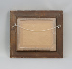 Antique Fishing Oil Painting Of A Fish On The Hook