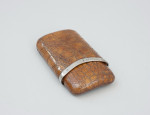 Crock Cigar Case With Silver Rim