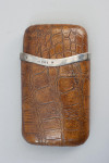 Crock Cigar Case With Silver Rim
