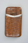 Crock Cigar Case With Silver Rim