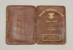 Welsh Rugby Union Ticket, Wallet, 1901 -1902 In Brown Leather