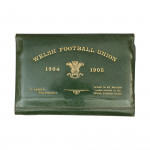 Welsh Rugby Union Ticket, Wallet, 1904 -1905 In Green Leather