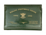 Welsh Rugby Union Ticket, Wallet, 1904 -1905 In Green Leather