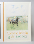 Travel Poster By Lionel Edwards, Come To Britain For Racing Poster