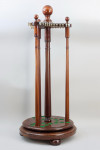Revolving Mahogany Snooker, Billiard or Pool Cue Rack