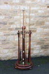 Revolving Mahogany Snooker, Billiard or Pool Cue Rack