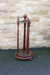 Revolving Mahogany Snooker, Billiard or Pool Cue Rack