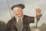 Pair Of Fishing Oil Paintings