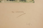 The Informers, Signed Snaffles Fox Hunting Print