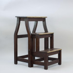 Antique Oak Library Steps