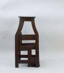 Antique Oak Library Steps