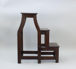 Antique Oak Library Steps