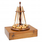 Antique Table Croquet Set On Stand