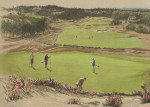 Original Golf Print, C. Aldin, Sunningdale