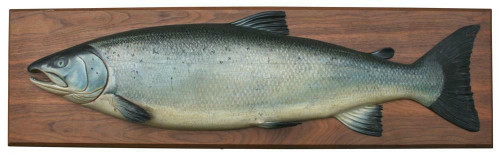 Carved Salmon Fish Trophy