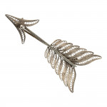 Silver Filigree Arrow Brooch