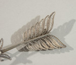 Silver Filigree Arrow Brooch