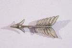 Silver Filigree Arrow Brooch