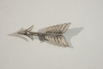 Silver Filigree Arrow Brooch