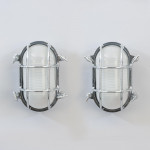 Pair Of Chrome Bulkhead Lights