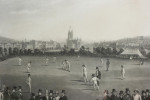 Engraving, The Cricket Match, Between Sussex & Kent At Brighton