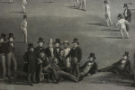 Engraving, The Cricket Match, Between Sussex & Kent At Brighton