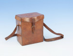 Leather Cased Set Of Hipflasks