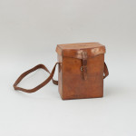 Leather Cased Set Of Hipflasks