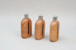Leather Cased Set Of Hipflasks