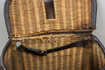 Early Cane And Leather Fishing Creel