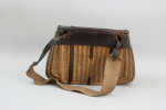 Early Cane And Leather Fishing Creel