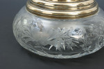 Large Cut Glass Inkwell