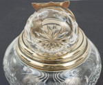Large Cut Glass Inkwell