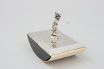 Silver Blotter With Golf Figure