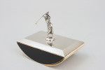 Silver Blotter With Golf Figure