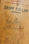 Signed Geoff Pullar Cricket Bat.