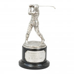 Silver Golf Sculpture, Golf Presentation Trophy