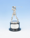 Silver Golf Sculpture, Golf Presentation Trophy
