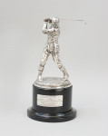 Silver Golf Sculpture, Golf Presentation Trophy