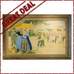 Antique Golf Poster, Coq sur Mer, De Haan