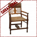 Antique Walnut Desk Chair, G.F Armytage, Lamb of Manchester