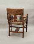 Antique Walnut Desk Chair, G.F Armytage, Lamb of Manchester