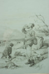 Pair Of Fishing Watercolours, Got Him & Lost Him By F.P. Hopkins (Shortspoon)
