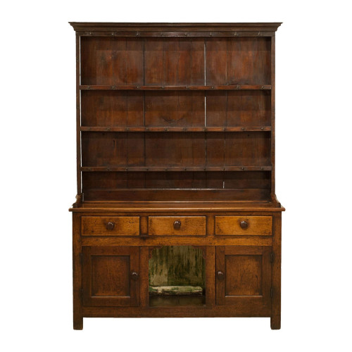 Antique Oak Dog Kennel Dresser